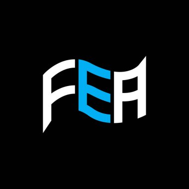 FEA logo tasarımı, FEA basit ve modern logosu. FEA lüks alfabe tasarımı  