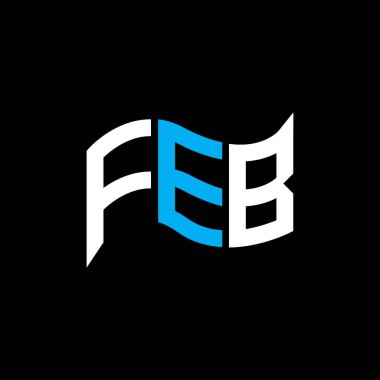 FEB logo tasarımı, FEB basit ve modern logosu. Şubat Lüks Alfabe Tasarımı  