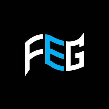 FEG logo tasarımı, FEG basit ve modern logosu. FEG lüks alfabe tasarımı  