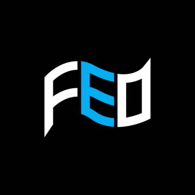 FEO logo tasarımı, FEO basit ve modern logosu. FEO lüks alfabe tasarımı  
