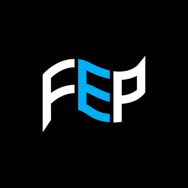 FEP logo tasarımı, FEP basit ve modern logo. FEP lüks alfabe tasarımı  