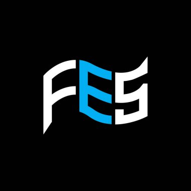 FES logo tasarımı, FES basit ve modern logo. FES lüks alfabe tasarımı  