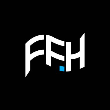 FFH logo tasarımı, FFH basit ve modern logo. FFH lüks alfabe tasarımı  