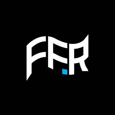 FFR logo tasarımı, FFR basit ve modern logo. FFR lüks alfabe tasarımı  