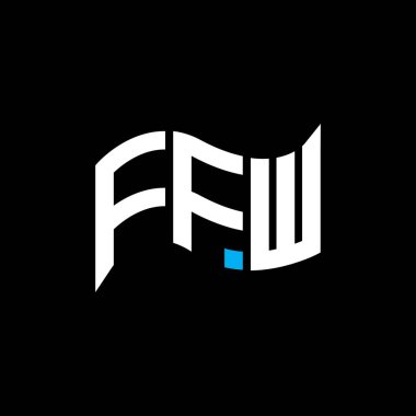 FFW logo tasarımı, FFW basit ve modern logo. FFW lüks alfabe tasarımı  