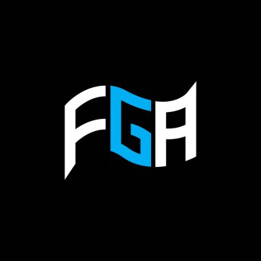 FGA logo tasarımı, FGA basit ve modern logo. FGA lüks alfabe tasarımı  