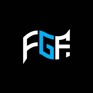 FGF logo tasarımı, FGF basit ve modern logo. FGF lüks alfabe tasarımı  