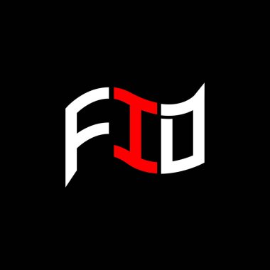 FID logo tasarımı, FID basit ve modern logo. FID lüks alfabe tasarımı  