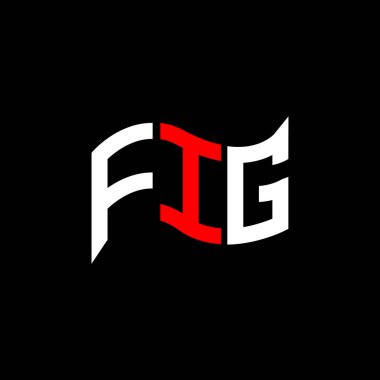 FIG logo tasarımı, FIG basit ve modern logo. FIG lüks alfabe tasarımı  