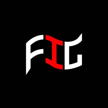 FIL logo tasarımı, FIL basit ve modern logo. FIL lüks alfabe tasarımı  