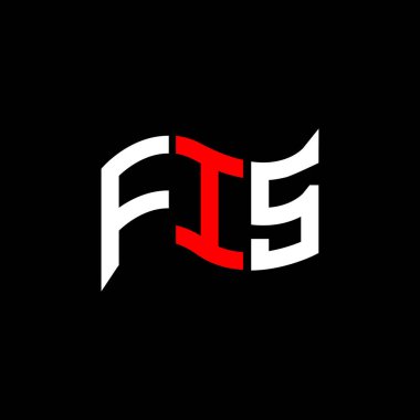 FIS logo tasarımı, FIS basit ve modern logo. FIS lüks alfabe tasarımı  