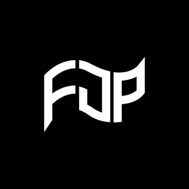 FJP logo tasarımı, FJP basit ve modern logo. FJP lüks alfabe tasarımı  
