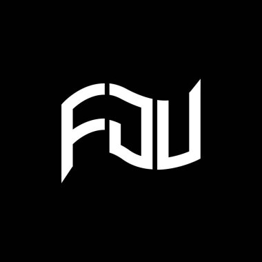 FJU logo tasarımı, FJU basit ve modern logo. FJU lüks alfabe tasarımı  