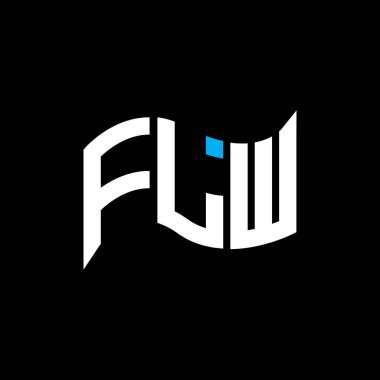 FLW logo tasarımı, FLW basit ve modern logo. FLW lüks alfabe tasarımı  