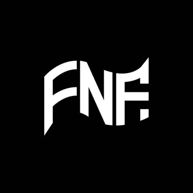FNF logo tasarımı, FNF basit ve modern logo. FNF lüks alfabe tasarımı  