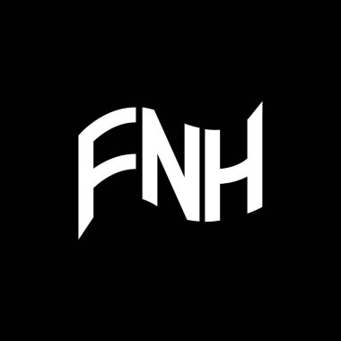 FNH logo tasarımı, FNH basit ve modern logo. FNH lüks alfabe tasarımı  