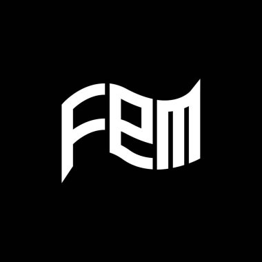 FPM logo tasarımı, FPM basit ve modern logo. FPM lüks alfabe tasarımı  