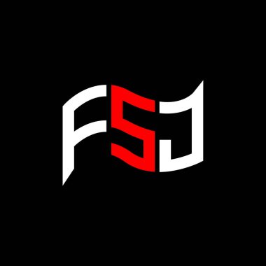 FSJ logo tasarımı, FSJ basit ve modern logo. FSJ lüks alfabe tasarımı  