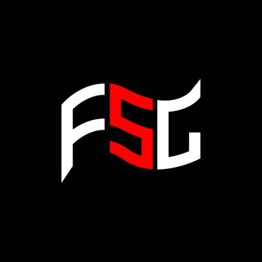 FSL logo tasarımı, FSL basit ve modern logo. FSL lüks alfabe tasarımı  