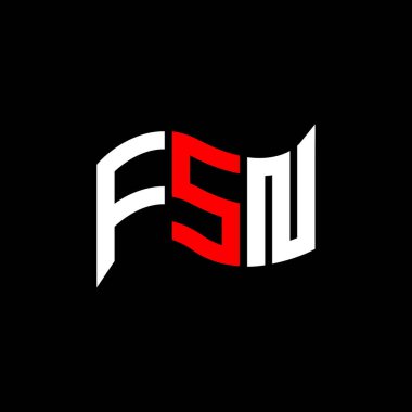 FSN logo tasarımı, FSN basit ve modern logo. FSN lüks alfabe tasarımı  