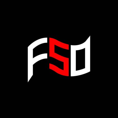 FSO logo tasarımı, FSO basit ve modern logo. FSO lüks alfabe tasarımı  