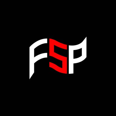 FSP logo tasarımı, FSP basit ve modern logo. FSP lüks alfabe tasarımı  