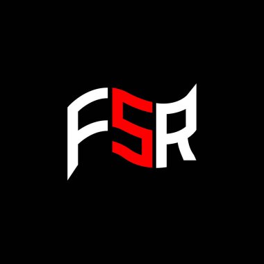 FSR logo tasarımı, FSR basit ve modern logo. FSR lüks alfabe tasarımı  