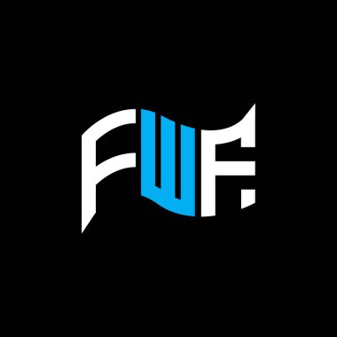 FWF logo tasarımı, FWF basit ve modern logo. FWF lüks alfabe tasarımı  