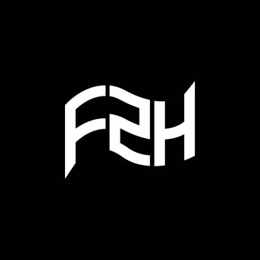 FZH logo tasarımı, FZH basit ve modern logo. FZH lüks alfabe tasarımı  