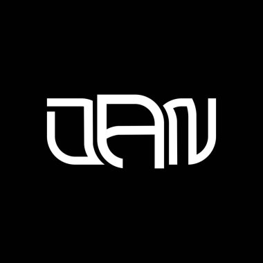 DAN logo tasarımı, DAN basit ve modern logo. DAN lüks alfabe tasarımı  
