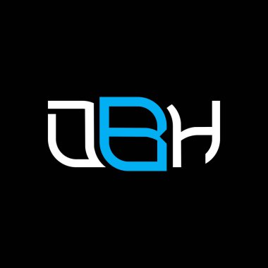 DBH logo tasarımı, DBH basit ve modern logosu. DBH lüks alfabe tasarımı  