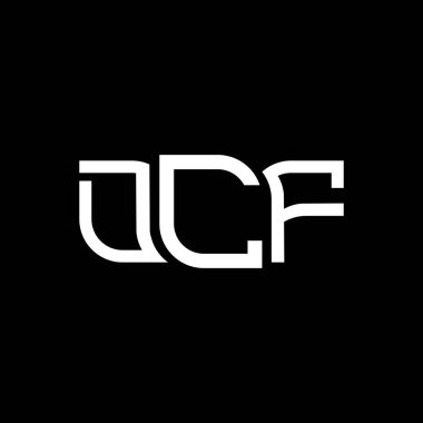 DCF logo tasarımı, DCF basit ve modern logo. DCF lüks alfabe tasarımı  