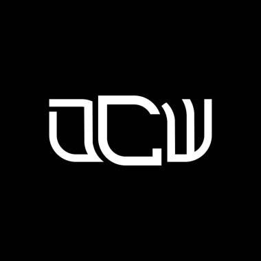 DCW logo tasarımı, DCW basit ve modern logo. DCW lüks alfabe tasarımı  