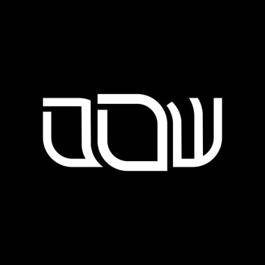 DDW logo tasarımı, DDW basit ve modern logo. DDW lüks alfabe tasarımı  