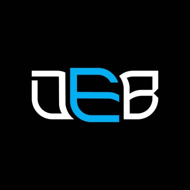 DEB logo tasarımı, DEB basit ve modern logosu. DEB lüks alfabe tasarımı  