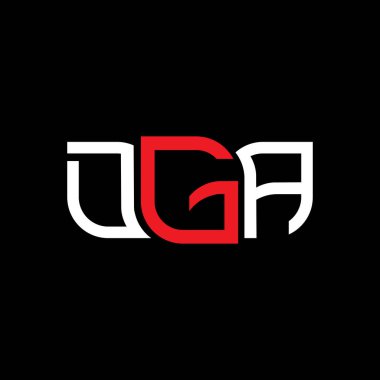 DGA logo tasarımı, DGA basit ve modern logo. DGA lüks alfabe tasarımı  