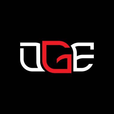 DGE logo tasarımı, DGE basit ve modern logo. DGE lüks alfabe tasarımı  