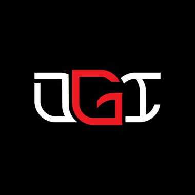 DGI logo tasarımı, DGI basit ve modern logo. DGI lüks alfabe tasarımı  