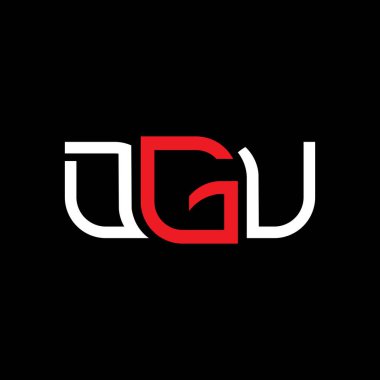 DGU logo tasarımı, DGU basit ve modern logo. DGU lüks alfabe tasarımı  