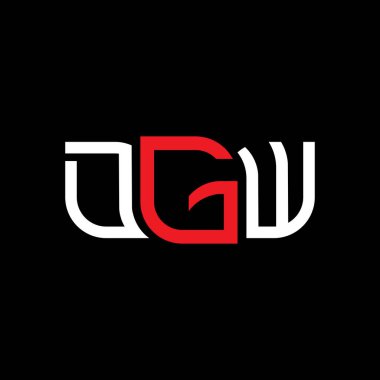 DGW logo tasarımı, DGW basit ve modern logo. DGW lüks alfabe tasarımı  