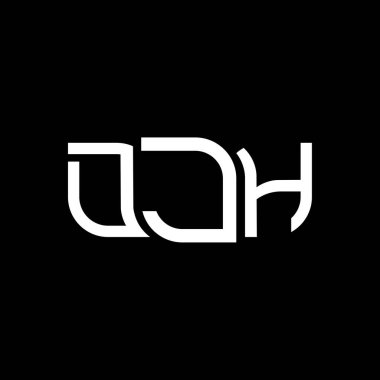 DJH logo tasarımı, DJH basit ve modern logo. DJH lüks alfabe tasarımı  