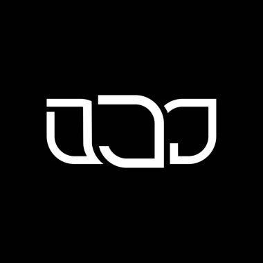 DJJ logo tasarımı, DJJ basit ve modern logo. DJJ lüks alfabe tasarımı  