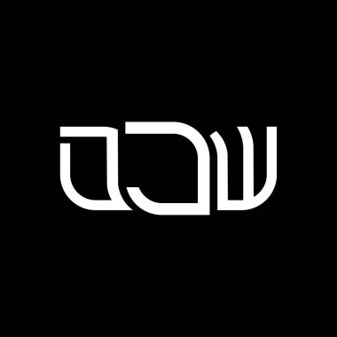 DJW logo tasarımı, DJW basit ve modern logo. DJW lüks alfabe tasarımı  