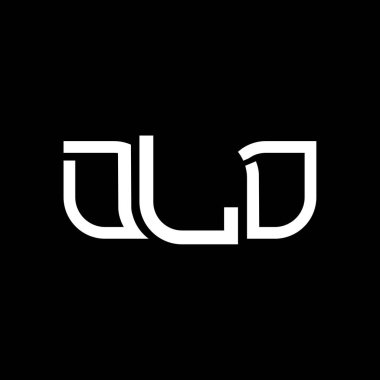 DLD logo tasarımı, DLD basit ve modern logo. DLD lüks alfabe tasarımı  