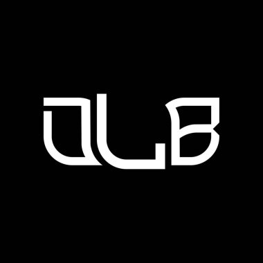 DLB logo tasarımı, DLB basit ve modern logo. DLB lüks alfabe tasarımı  