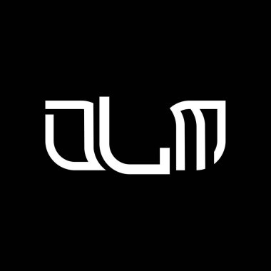 DLM logo tasarımı, DLM basit ve modern logo. DLM lüks alfabe tasarımı  