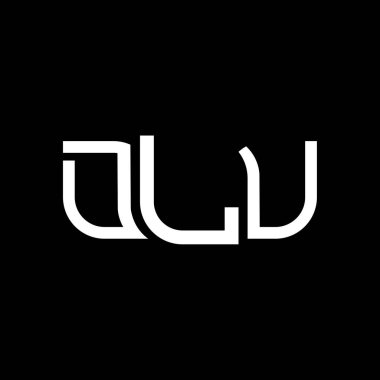 DLU logo tasarımı, DLU basit ve modern logo. DLU lüks alfabe tasarımı  