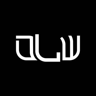DLW logo tasarımı, DLW basit ve modern logo. DLW lüks alfabe tasarımı  