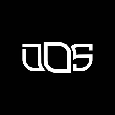 DOS logo tasarımı, DOS basit ve modern logosu. DOS lüks alfabe tasarımı  