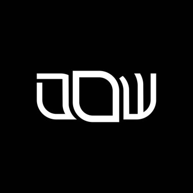 DOW logo tasarımı, DOW basit ve modern logo. DOW lüks alfabe tasarımı  